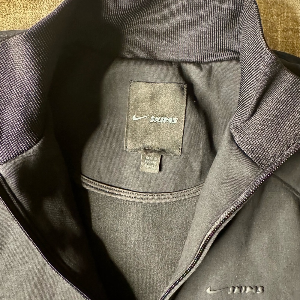 Nike x SKIMS Matte Tricot Oversized Track Jacket Obsidian Size Small NWOT - Picture 7 of 10